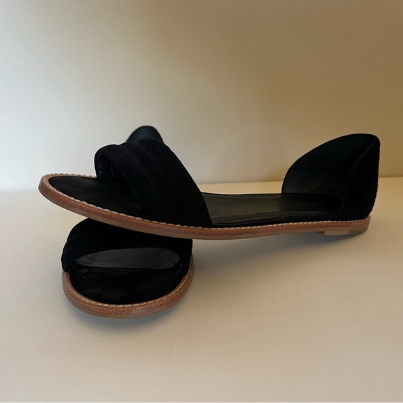 J Crew Hayes Suede Sandal Black size 7.5 - Picture 4 of 4